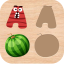 Kids Wooden Puzzle Blocks Game Icon