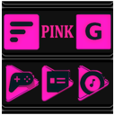 Pink and Black Icon Pack icon