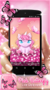 Pink Butterfly Live Wallpaper screenshot 3