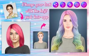 Pink Hair Camera 🎨 Pastel Hair Color 2021 screenshot 5