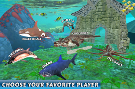 शार्क जानवरों पानी रेसिंग screenshot 6