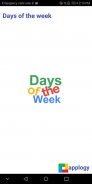 Days of the week screenshot 0