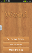 Wood Keyboard Go Theme screenshot 0