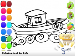 boat coloring book screenshot 9