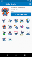 Blue Koala Stitch Stickers For WhatsApp  2020 screenshot 2