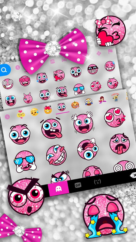 twinkle minny bowknot keyboard theme