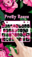 Hot Pink Roses Keyboard Theme screenshot 1