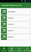 AsiaSat Frequency List screenshot 0