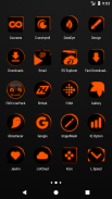 Flat Black and Orange Icon Pack v4.0 Free screenshot 2