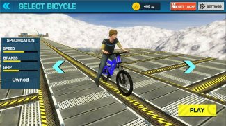 Extremo BMX Ciclo Trucos Imposible Pistas screenshot 3
