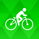 Bike Ride Tracker. Bicycle GPS Icon