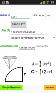 Area, Perimeter, Circumference screenshot 2