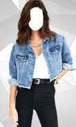 Women Jeans Jacket Photo Suit screenshot 8