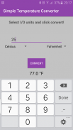 Simple Temperature Converter screenshot 1
