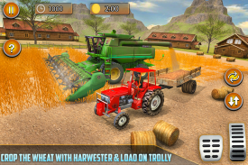 美国真正的拖拉机有机农业模拟器3d screenshot 0