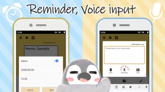 แผ่นจดบันทึก Pesoguin เพนกวิน screenshot 0