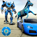 Zebra Robot Car Game: Robot Transforming Games Icon