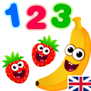 有趣的食物123-宝宝学数字! 儿童游戏和趣味数学游戏 Icon