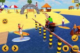 Beach Water Surfer Bike Rider: Motorcycle Stunts screenshot 9