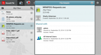 Novell Filr screenshot 4