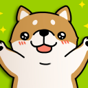 Tickling dog icon