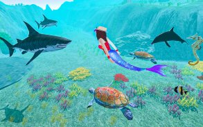 Cute Mermaid World Vs Turtles – Sea World Games screenshot 0