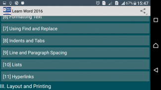 Learn Word 2016 FULL screenshot 6