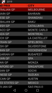 Formula Calendário de Corridas 2020 screenshot 4