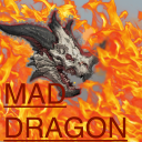 Flying dragon fire breathing Icon