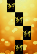 Gold Glitter ButterFly Piano Tiles 2018 screenshot 1