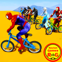 Superheroes Bmx Racing Game