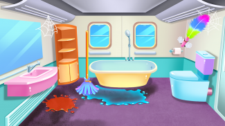 Baby Boy Modern Train Clean Up screenshot 6
