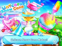 Snow Cone Maker - Unicorn Games for Girls screenshot 3