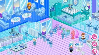 Princess Snow Dollhouse Design screenshot 4