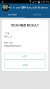 All in one QR + Barcode Scanner screenshot 2