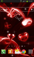 Red Hearts Live Wallpaper screenshot 1