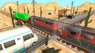 Train Road Crossy 3D Railroad screenshot 5