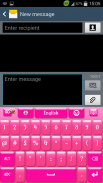 Pink Keyboard for S4 screenshot 2