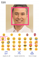 Auto face stamp - cover face with emoji screenshot 2