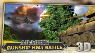 Апач вертолета Хели битвы 3D screenshot 10