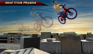 Rooftop Stunt Man Bike Rider screenshot 14