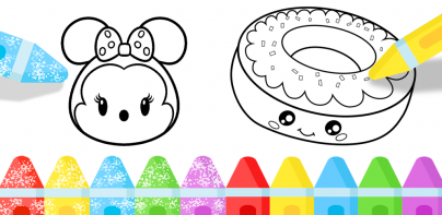 Kawaii Coloring Game Glitter