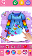 Glitter dress coloring and drawing book for Kids screenshot 8
