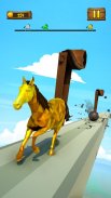 Corrida de Cavalo Divertida Jogo de Unicórnio 3D screenshot 5