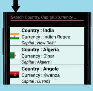 Country Capital Currency screenshot 0