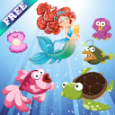 Meerjungfrau und Fische Kinder Icon