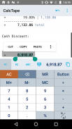 CalcTape Calculadora screenshot 1