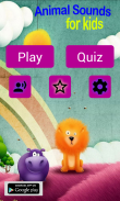 Animal sounds (Play & Quiz) screenshot 0