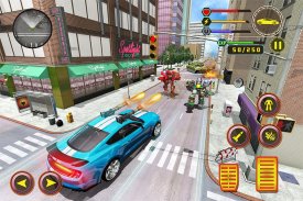 Robot Mobil Putih Tiger Robot Car Transform Game screenshot 4