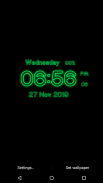 Neon Digital Clock Live WP screenshot 2